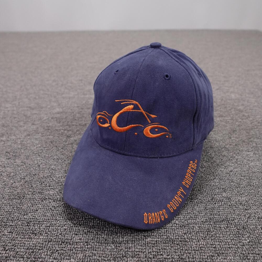 Orange County Choppers Hat Cap Fitted Mens One Size Blue Biker Motorcycle